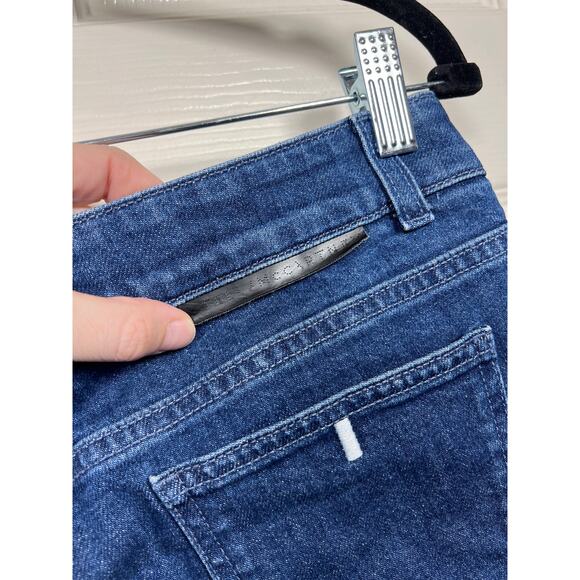 Stella McCartney Textured Scattered Star Denim Blue Flare Jean Y2k 27 / 4 - Picture 5 of 10